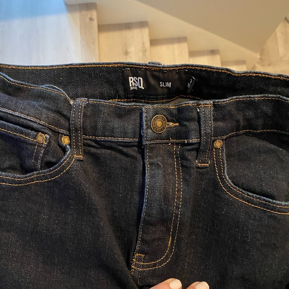 Men’s RSQ dark blue stretch denim jeans